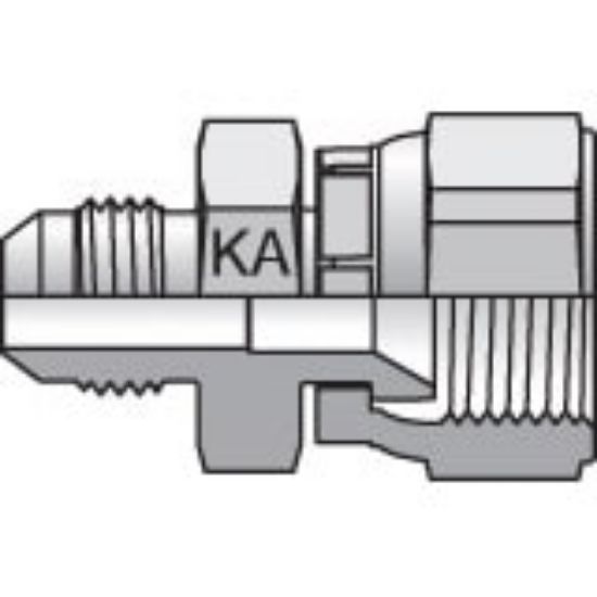 Picture of Komatsu 30° Flare, Metric Thread Adapters - 16-16XHMKA6S