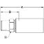 Picture of Crimped Thermoplastic UHP Hose Fittings, 8X Series - 1018X-6-04