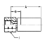 Picture of Crimped Thermoplastic Oil & Gas Hose Fittings, RX Series - 106RX-6-06C