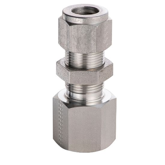 Picture of Parker Tube Fitting, NPT Female Bulkhead Connector - A-LOK Series - 12FBC12N-6MO