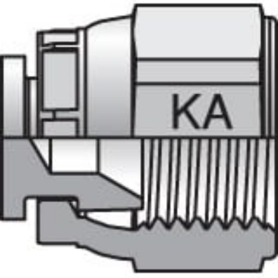 Picture of Komatsu 30° Flare, Metric Thread Adapters - 12FNMKAS