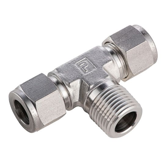 Picture of Parker Tube Fitting, NPT Male Branch Tee - A-LOK Series - 14MBT12N-316