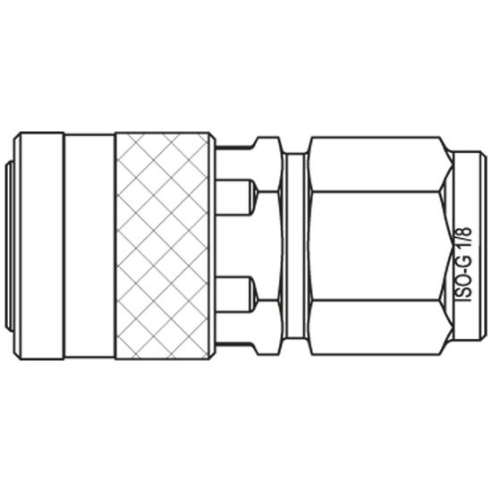 Picture of Premium Plus Quick Coupling - Scandinavian Profile - Series 1100 - 1100KAIW10MPC