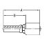 Picture of Crimped Thermoplastic Hydraulic Hose Fittings, 54 Series - 11D54-12-6