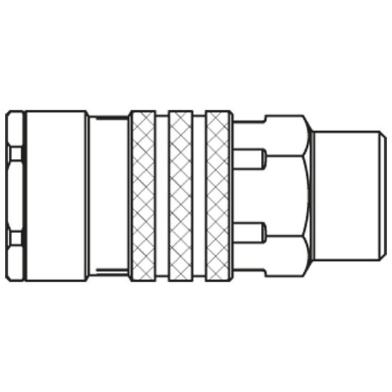 Picture of Premium Plus Quick Coupling - Scandinavian Profile - Series 1300 - 1300KBAW17MPN