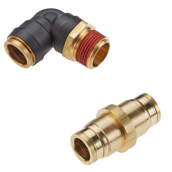 Picture of Air Brake D.O.T. composite & brass push-to-connect fittings - PTC & PTCR - 169PTCNSBH-6-8