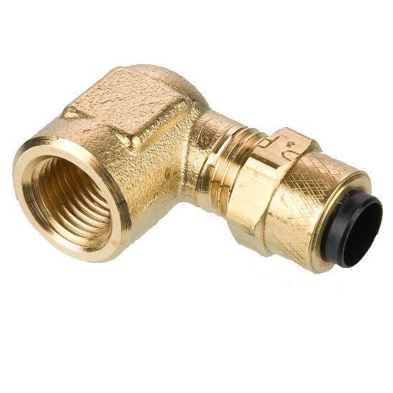 Picture of Brass Compression Fittings for Thermoplastic and Soft Metal Tubing - Poly-Tite. - 170P-6-4