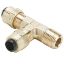 Picture of Brass Compression Fittings for Thermoplastic and Soft Metal Tubing - Poly-Tite. - 171P-4-4