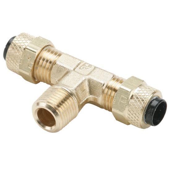 Picture of Brass Compression Fittings for Thermoplastic and Soft Metal Tubing - Poly-Tite. - 172P-4-4