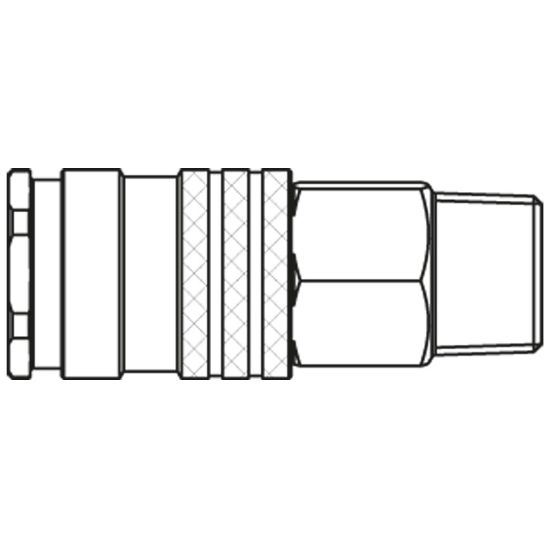 Picture of Premium Quick Coupling - Scandinavian Profile - 1800 Series - 1800KAAK17MPN