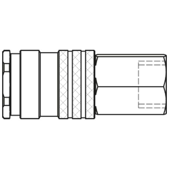 Picture of Premium Quick Coupling - Scandinavian Profile - 1800 Series - 1800KAIW21EVX