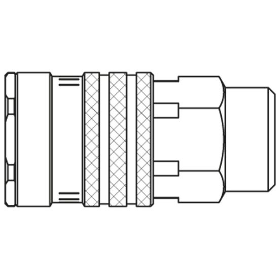 Picture of Premium Quick Coupling - Scandinavian Profile - 1800 Series - 1800KBAW21EVX