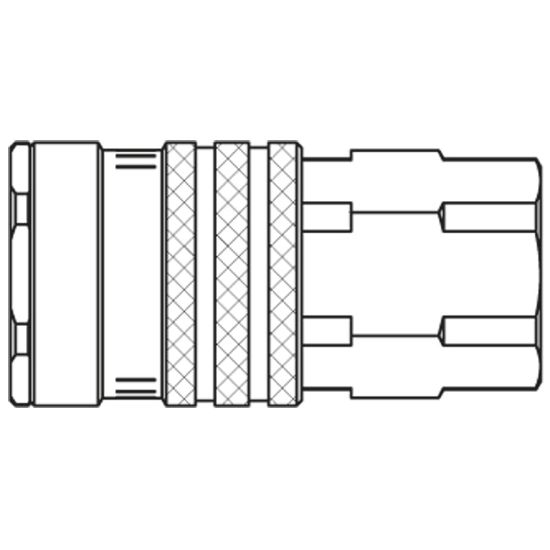 Picture of Premium Quick Coupling - Scandinavian Profile - 1800 Series - 1800KBIW17EVX