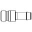 Picture of Premium Quick Coupling - Scandinavian Profile - 1800 Series - 1800SFTF08SXZ