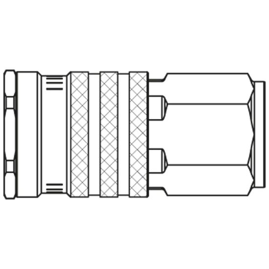 Picture of Premium Quick Coupling - Scandinavian Profile - 1900 Series - 1900KBIW21MPN