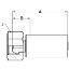 Picture of Crimped Thermoplastic UHP Hose Fittings, LX Fitting Series - 192LX-6-05C