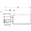 Picture of Crimped Thermoplastic UHP Hose Fittings, 5X Series - 1C95X-38-24COSK-TC