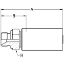 Picture of Crimped Thermoplastic UHP Hose Fittings, LX Fitting Series - 1D9LX-4-03