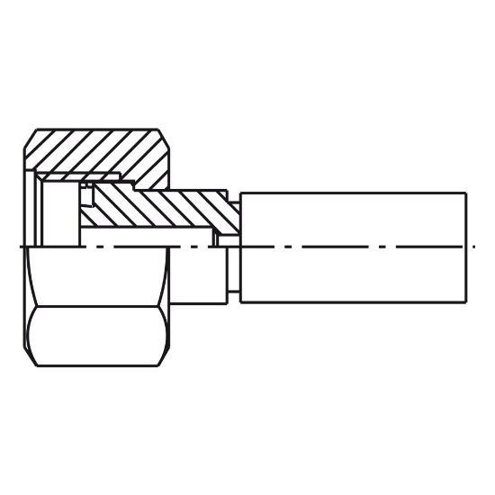 Picture of Crimped Thermoplastic Hydraulic Hose Fittings, PX Series - 1GAPX-12-04BF