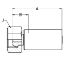 Picture of Crimped Thermoplastic UHP Hose Fittings, LX Fitting Series - 1MRLX-8-03