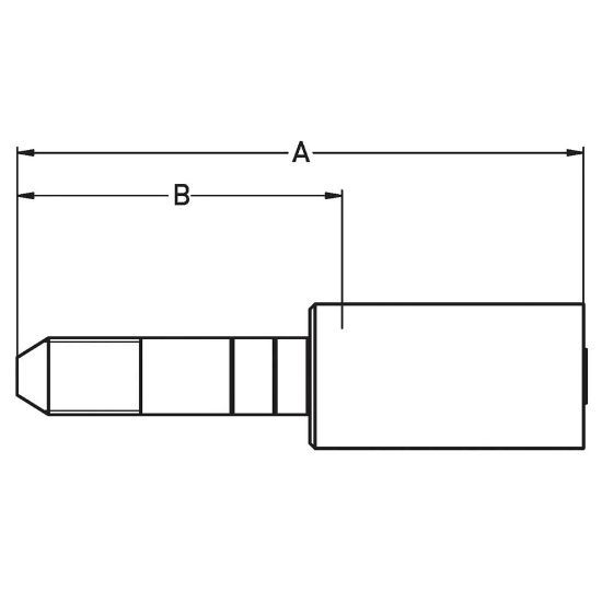 Picture of Crimped Thermoplastic UHP Hose Fittings, LX Fitting Series - 1Y4LX-4-02