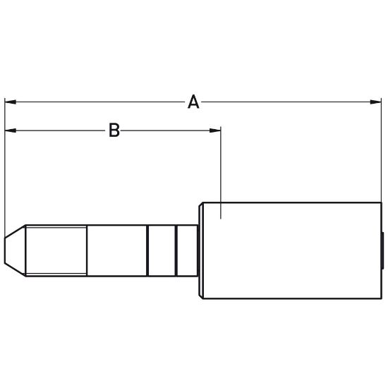 Picture of Crimped Thermoplastic UHP Hose Fittings, LX Fitting Series - 1YALX-1-025C