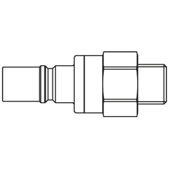 Picture of Dry Break Quick Coupling with Parker Profile, Series 206 - 206SLAW21MVN