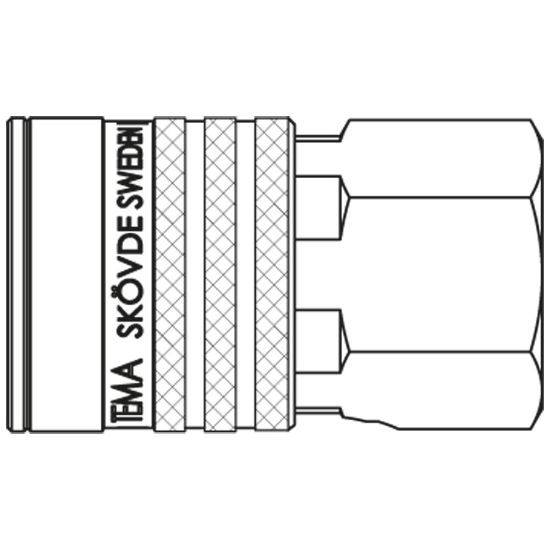 Picture of Premium Plus Quick Coupling - Scandinavian Profile - Series 2100 - 2100KAIW33MPX