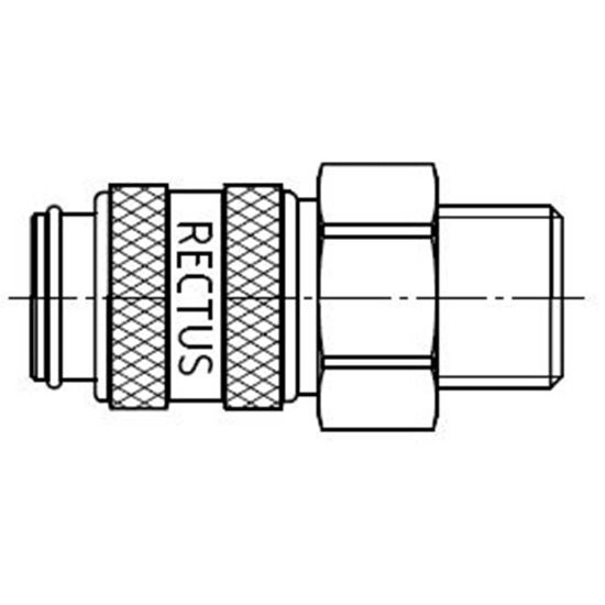 Picture of Quick Coupling, European profile, ND 5 (Series 21) - 21KFAW13MPN