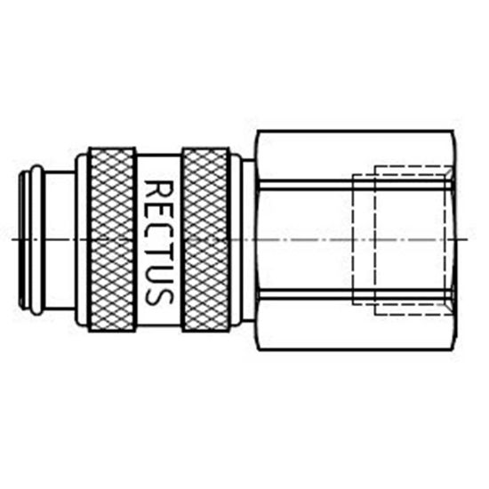 Picture of Quick Coupling, European profile, ND 5 (Series 21) - 21KFIW13MPN