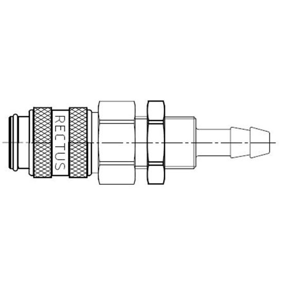 Picture of Quick Coupling, European profile, ND 5 (Series 21) - 21KFTS06MPX