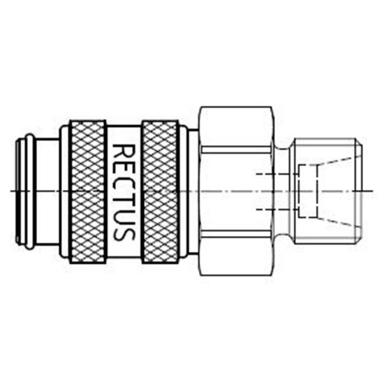 Picture of Quick Coupling, European profile, ND 5 (Series 21) - 21KLAD12MPX