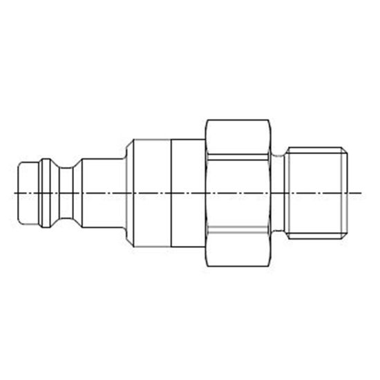 Picture of Quick Coupling, European profile, ND 5 (Series 21) - 21SBAD10MVN