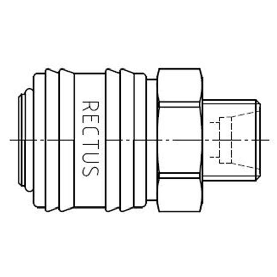 Picture of Quick Coupling, European Profile, ND 7.2 (Series 26) - 26KAAD22MPX