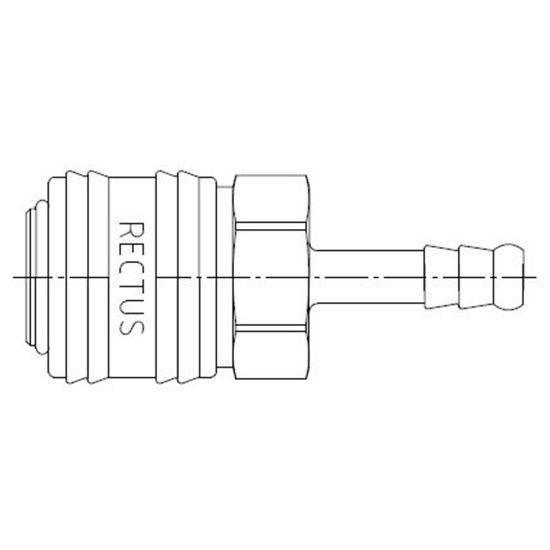 Picture of Quick Coupling, European Profile, ND 7.2 (Series 26) - 26KFTF13MPX