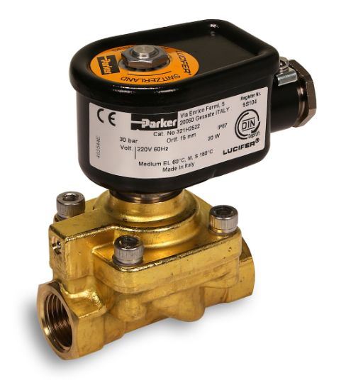 Picture of Parker 2-Way Normally Closed, 1/2" General Purpose Solenoid Valves - 321H2522-852023-483541T1