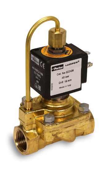 Picture of Parker 2-Way Normally Open, 1/2" General Purpose Solenoid Valves - 322H35-2995-481865C2