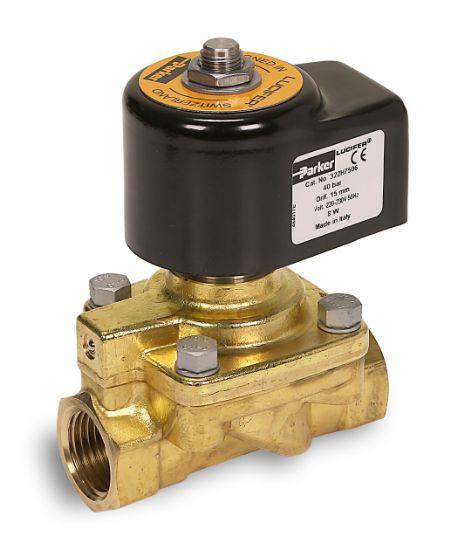 Picture of Parker 2-Way Normally Open, 3/8" General Purpose Solenoid Valves - 322H7306-4270-4810003D