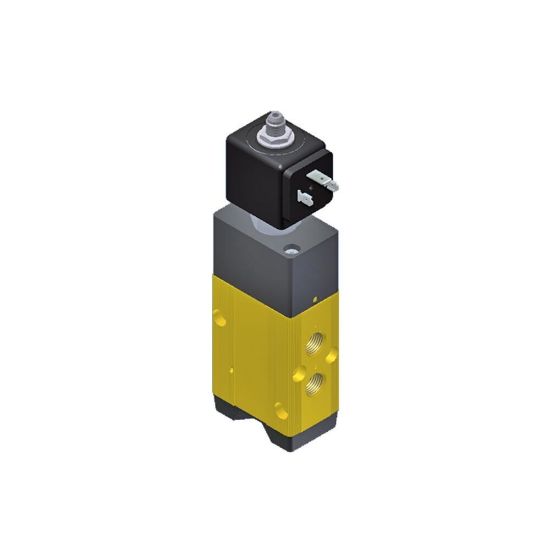 Picture of Parker 5-Way Spring Return, 1/4" General Purpose Solenoid Valves - 341P2290-495910N7