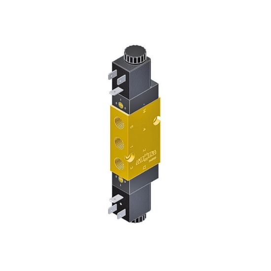 Picture of Parker 5-Way Closed Center Position, 1/4" General Purpose Solenoid Valves - 342N03-496131C2