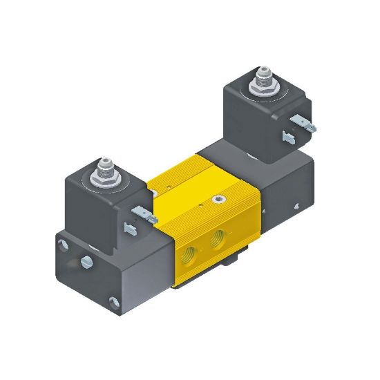 Picture of Parker 5-Way Closed Center Position, 1/4" General Purpose Solenoid Valves - 342N33-2995-495870C2