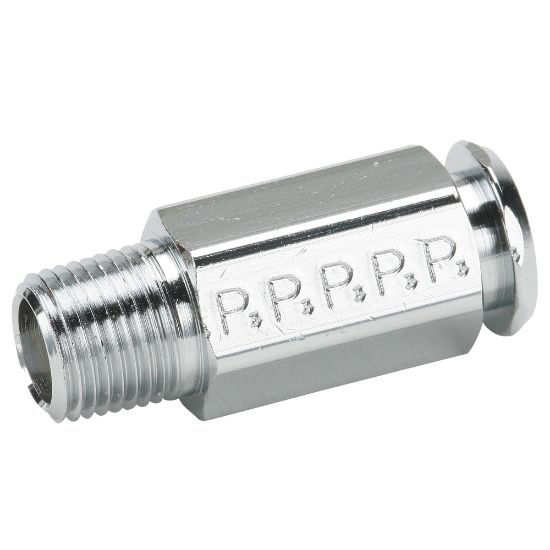 Picture of Chrome plated brass couplers for thermoplastic and soft metal tubing, Poly-tite - 391P-6-4