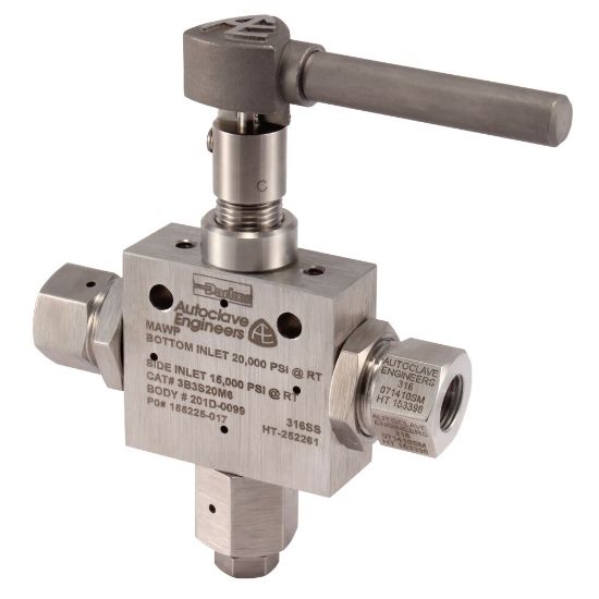 Picture of Ball Valve, 3-Way, 3B Series - 20,000 PSI - 3B3S20M9