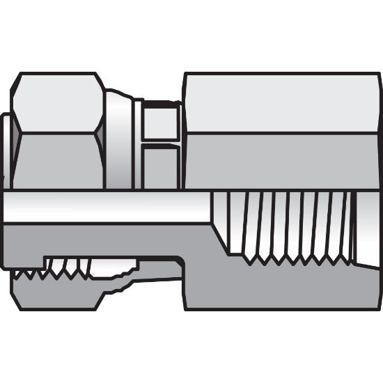 Picture of Seal-Lok O-Ring Face Seal Tube Fittings and Adapters - 6-4 G65L-S