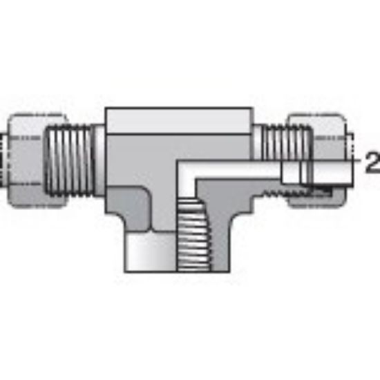 Picture of Intrulok® Brass Flareless Bite Type Fittings - 4-4-4 OBI2-B