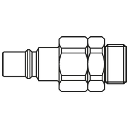 Picture of Quick Coupling made of Thermoplastic with Parker Profile, Series 48 - 48SBAW13FVP