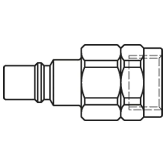 Picture of Quick Coupling made of Thermoplastic with Parker Profile, Series 48 - 48SBIW17DVX