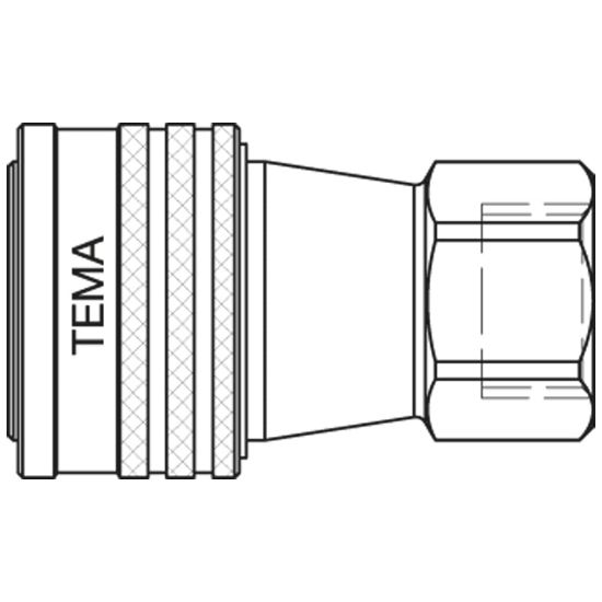 Picture of Hydraulic Quick Coupling - ISO A Profile - 5500 Series - 5511