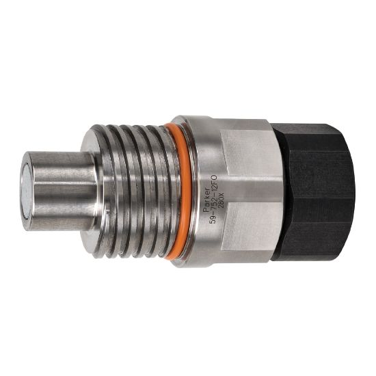 Picture of Non-Spill, Flat Face Hydraulic ACME Thread to Connect Quick Couplings - 59 Series - 59-502-8FP