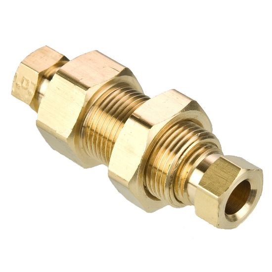 Picture of Brass flareless tube fitting, Hi-Duty - 62HDBH-4